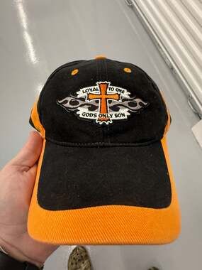 Trade Winds Loyal to One God's Only Son Biker Style Christian Flame Cap